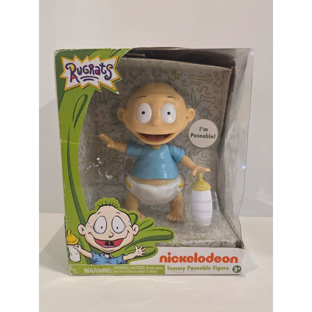 TOMMY & BABY BOTTLE - 6" Vinyl POSEABLE Figure RUGRATS Nickelodeon Just Play NEW
